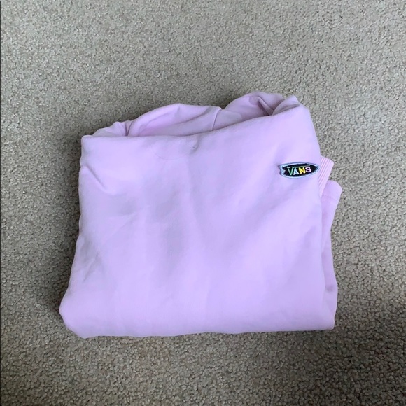 Pink cropped vans hoodie